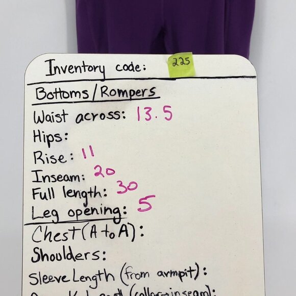 POP Fit Lily Criss-Cross Mesh Detail Pocketed Leggings in Purple ~S - Picture 8 of 10